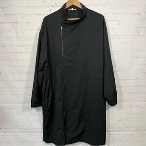 HACHE Dress Womens 46 US XL Black Wool Blend Long Sleeve Tent Dress Italy